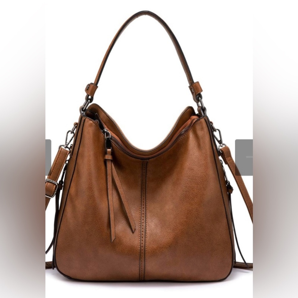 NWT Realer Brand Vegan Leather Hobo Bag